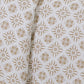 Floral Block Print Duvet Cover Set, Taupe