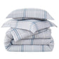 Simple Plaid Comforter Set, Grey