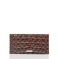 Brahmin Melbourne Collection Cordelia Checkbook Wallet, Pecan