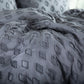 Diamond Pattern Duvet Cover Set, Slate