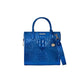 Brahmin Melbourne Collection Caroline Satchel, Cobalt Potion